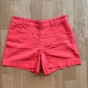 Elevenses // bright coral shorts